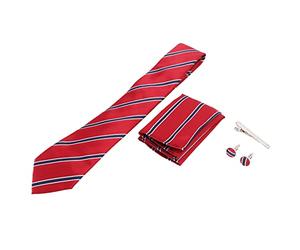 TYCIONG Cravate Rayée Classique pour Hommes, Ensemble de Cravates D'affaires Durables pour Mariages, Fêtes, Conférences, Fil de Polyester 6 Pièces