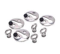 TYCIONG de Verrouillage de Pare-Chocs 4PCS Battre à Libération Rapide Les Cintres de Pare-Chocs en Acier Inoxydable Polies pour Moins de 0,41 Pouce de diamètre. Corde avec Bord