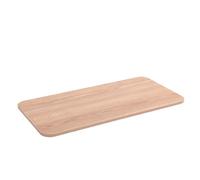 TYCIONG Dessus de Table pour Camping-Car, Panneau de Remplacement en Bois Massif de 31,5 X 15,74 Pouces avec Coins Polis Lisses et Bords Scellés en Métal, pour Camping-Car, Bateau,