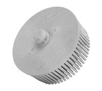 TYCIONG Disque à Poils de 2 Pouces, 2 Disques à Poils Abrasifs, 2 Disques à Poils Souples, Grande Surface, Nettoyage Efficace, élimination des Bavures de Revêtement avec Carbure de (Gris)