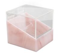 TYCIONG Distributeur de Ruban à Cils, Support de Coupe-Ruban Acrylique Robuste pour une Coupe Rapide du, pour Salon de beauté (Rose texturé)