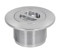 TYCIONG Drain de Piscine en Acier Inoxydable, Port D'aspiration de Drain Principal de Natation Robuste et Résistant avec Dessus à Vis pour Un Drainage Facile, pour Piscines, Spas, Bains