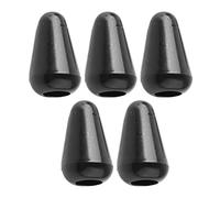 TYCIONG Embout de Sélecteur de Micro de Chapeau en Plastique Noir Durable, Capuchon de Bouton de Commutateur à 5 Voies Exquis, Accessoires Universels 5 Pièces pour Guitare électrique