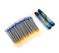 TYCIONG Ensemble de Stylos Effaçables à L'eau avec 100 Recharges de Mercure, Outils de Marquage Artisanaux en Cuir Durables pour L'écriture Manuscrite, le Nettoyage et le Marquage, Adaptés aux