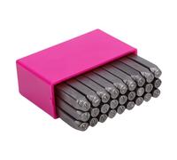 TYCIONG Ensemble D'Outils D'estampage en Métal, Kit de Fabrication de Bijoux en Acier au Carbone Durable, Outils D'estampage de 3mm pour les Projets D'artisanat (Majuscule)