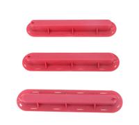 TYCIONG Jeu de Bouchons D'aileron de Surf 3 Pièces, Installation Facile pour la maniabilité de la Planche de Surf, Matériau PVC (Rouge)