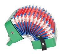 TYCIONG Jouet Musical Accordéon coloré à 7 Touches pour Enfants, pour le Développement des Compétences et L'apprentissage Amusant, à Partir de 5 Ans (Vert)