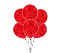 TYCIONG Kit de ballons de fête pastèque, décorations en latex vifs pour événements estivaux, 6 ballons (#2)