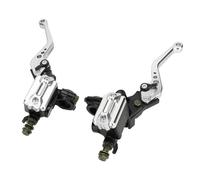 TYCIONG Kit de Leviers D'embrayage de Frein Hydraulique de Moto Poignée Réactive en Alliage D'aluminium pour Guidon de 22mm (Argent)