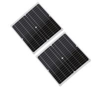 TYCIONG Kit de Panneau Solaire Portable 25 W 20 V pour Lecteurs MP3, Téléphones Portables, Double Chargeur USB pour Camping, Voyage - Matériau Monocristallin