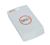 TYCIONG Lecteur de Carte IC Bluetooth Basse énergie pour Système iOS sans Contact 13,56 MHz avec Gestion de L'alimentation pour Les Opérations Bancaires, Contrôle D'accès, Matériau ABS