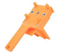 TYCIONG Localisateur de Trous de Perçage, Localisateur de Poinçon, Outil de Guidage de Trous Droits avec Forets de 6 Mm, 8 Mm et 10 Mm pour Projets de Menuiserie et de Bricolage (Orange)