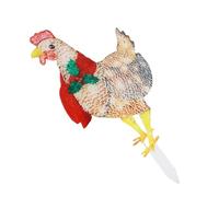 TYCIONG Lumières LED Décoratives en Forme de Poulet, Design Extérieur Mignon en Plastique Résistant aux Intempéries, avec écharpe pour Intérieur et Extérieur, Jardin, Pelouse, Cour,