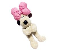TYCIONG Mini Chien Mignon en Peluche, Clignotant de Voiture, Décoration D'essuie-Glace pour Modèles, Accessoires D'intérieur (Rouge)
