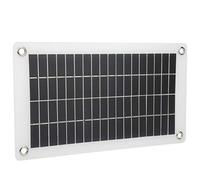 TYCIONG Module de Panneau Solaire en Polysilicium 10W, Double Sortie USB + DC pour Charge D'urgence, Léger 14,4x7,8 Pouces