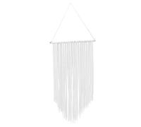 TYCIONG Organisateur de Nœuds à Cheveux Unique Style Bohème, Support de Pince à Cheveux à Longue Frange pour Filles, Accessoires de Décoration Murale pour Chambre à Coucher, Salon (tissu en Bois,