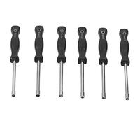 TYCIONG Outil de Réglage du Carburateur, Jeu de 6 Pièces avec Têtes de Tournevis D Hex 21 7 Dents Fendues 1 Dent, Poignée Ergonomique, pour Un Réglage Précis du Carburateur dans Les