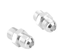 TYCIONG Paire de Raccords D'adaptateur de Refroidisseur de Transmission NPSM 6AN à 1/4 Pouces, Installation Facile, Remplacement pour Matériau GM Métal + Caoutchouc