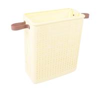 TYCIONG Panier à Linge Pliable et élégant, élégant, pour Petite Maison, Salle de Bain, Chambre à Coucher, Couloir, Blanc Crème (Pas de roues)