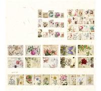 TYCIONG Papier Décoratif Vintage pour Scrapbook, 100 Feuilles, pour Bricolage, Manuel Exquis, Carnet de Notes, Album (Tapez 1)