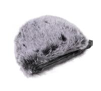 TYCIONG Pare-Brise pour Microphone à Condensateur, Couverture Coupe-Vent, Bande élastique, Fausse Fourrure Moelleuse de qualité Supérieure, 1 X Coupe-Vent