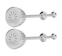 TYCIONG Passoire à thé, Diffuseur Efficace à Intervalles de Filtre pour les Amateurs de thé, Infuseur à Long Manche en Acier Inoxydable pour le Travail ou les Voyages, Matériau Sûr, Argent, 2 Pièces
