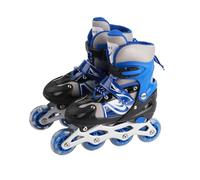 TYCIONG Patins à Roues Alignées Réglables pour Enfants, Performances Sûres et Confortables, pour Garçons et Filles (Noir)