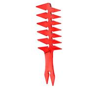 TYCIONG Peigne à Cheveux en Plastique à Dents Larges pour Hommes, Peigne Double Face pour Coiffer les Cheveux Nœuds 7,9x3,1x0,2 Pouces (Rouge)