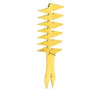 TYCIONG Peigne à Cheveux en Plastique à Dents Larges pour Hommes, Peigne Double Face pour Coiffer les Cheveux Nœuds 7,9x3,1x0,2 Pouces (Or)