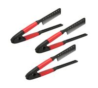 TYCIONG Peigne Coiffant en Forme de V pour le Lissage des Cheveux, Dents Arrondies pour Cheveux Crépus, Ensemble de Peignes à Lisser 3 Pièces