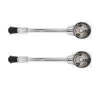 TYCIONG Pied de Grosse Caisse chromé Réglable pour Instrument à Percussion, Support Stable pour Kit de Batterie, Alliage de Zinc, Argent