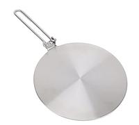 TYCIONG Plaque de Diffusion de Chaleur, Anneau de Transfert de Chaleur pour Cuisinière à Induction en Acier Inoxydable avec Poignée de sécurité, pour Cuisinière à Gaz, Cuisinière (vingt-quatre#)