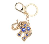 TYCIONG Porte-clés Mauvais œil, Breloque de Protection Durable pour Porte-clés Sac à Main, Décoration de la Maison, Pendentif éléphant en Alliage de Zinc pour Enfants et Adultes