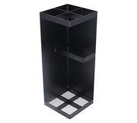 TYCIONG Porte-organisation du Support Parapluie Compact Robuste pour les Parapluies Pleine Grandeur et Pliants avec Plateau Amoureuse pour le Hall de L'hôtel à Domicile (Noir)