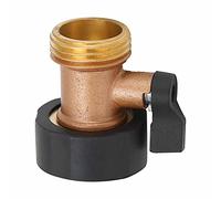 TYCIONG Robinet à Tournant Sphérique, Connecteur de Tuyau D'eau en Cuivre à Filetage Femelle G3/4, avec Prise Confortable et Débit Réglable, pour Système D'irrigation de Jardin et