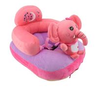 TYCIONG Siège de Soutien pour bébé, canapé en Peluche Douce, Angles Réglables et Confortables, Fonction Bluetooth pour Apprendre à S'asseoir à L'intérieur (Éléphant veau)
