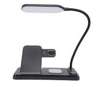 TYCIONG Station de Charge Rapide Multifonctionnelle 15 W Station de Chargement sans Fil 3 en 1 avec Conception Pliable pour écouteurs de Montre de Téléphone - Chargeur de Bureau Portable Noir