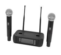 TYCIONG Système de Double Microphone Anti-Sifflement Rechargeable pour Une Longue Durée de Vie de la Batterie et Une Utilisation Flexible pour Les Chœurs et Les Duos