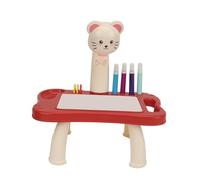 TYCIONG Table de Projecteur Smart Sketcher pour Enfants, Planche à Dessin Multifonctionnelle avec Contenu éducatif pour L'apprentissage Précoce (Chat)