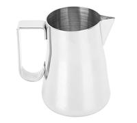 TYCIONG Tasse à Mousser en Acier Inoxydable Durable, Pichet à Mousse de Lait Intelligent pour Latte Art 350ml (Argent)