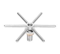 TYCIONG Tête de Robinet Haute Pression en Acier Inoxydable, Nettoyeur de Tasse Automatique, Barre de Rinçage en Verre, pour café, Lait, thé, avec Porte-gobelet en Forme D'étoile, Buse