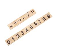 TYCIONG Tuiles Numériques en Bois pour Enfants de 0 à 9, 200 Pièces, Outil d'apprentissage des Lettres et des Mots, Jouet éducatif Portable (mixage numérique)