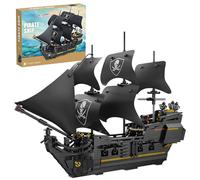 TYCOLE Bateau Pirate Black Pearl Kit de Construction, 921 Pièces Jeu de Modèle - Cadeau de Anniversaire et Noël pour Adultes Enfants Garçons et Filles 8 Ans
