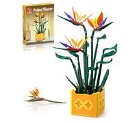 TYCOLE Jeux de Construction Oiseau de Paradis 596 Pièces Fleurs Artificielles Botaniques pour Adultes Enfants et Femmes Cadeaux de Plantes pour Anniversaire Fête des Mères Décoration Maison