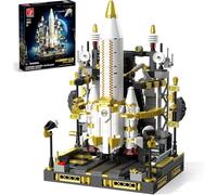 TYCOLE Kit Construction Fusée Spatiale avec Plateforme et Engrenages 6+ | Plateforme de lancement avec engrenages fonctionnels, modèle interactif 859 pièces, cadeau créatif pour 8-12 ans et adultes.