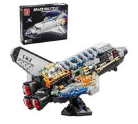 TYCOLE Kit de Construction Navette Spatiale pour Enfants et Adultes | Jeu d’Exploration Espace 536 Pièces avec Satellite Extensible & Design Translucide Cadeau Fille Garçon 6 Ans Anniversaire