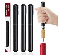 Tycoonest 2-en-1 Tire Bouchon Pompe à Air avec Coupe-Capsule, Ouvre Bouteille à Pression d'air, Portable Décapsuleur pour Sommelier, Amateurs de Vin, Voyage, Maison, Restaurant (3 pièces)