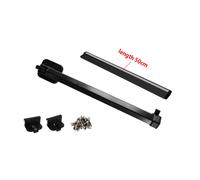 TYCRUCTWIETS-Pied de Table Réglable et Pliable,Manche Télescopique,Alliage d'Aluminium Haut,Base de Support,Applicable aux Accessoires de Camping-Car de Caravane - Type Black 50cm