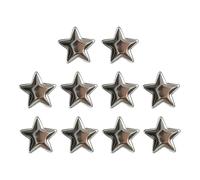 TyCylKu Aimants Étoile Argentés - 10 Pièces Mignon Petit Décor en Résine Étoile Magnétique - Mini Aimants Frigo,pour Cuisine Bureau Maison Comptoir Placard Étagère Casier Fête