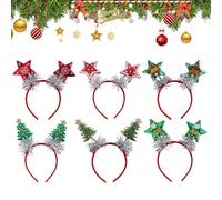 TyCylKu Bandeau de Noël pour Tout-Petits | 6 Pièces Bandeaux En Feutre - Serre-Tête de Cosplay pour Fêtes - Pour Adolescents Adultes Photographie Scolaire Hiver Célébration Événements